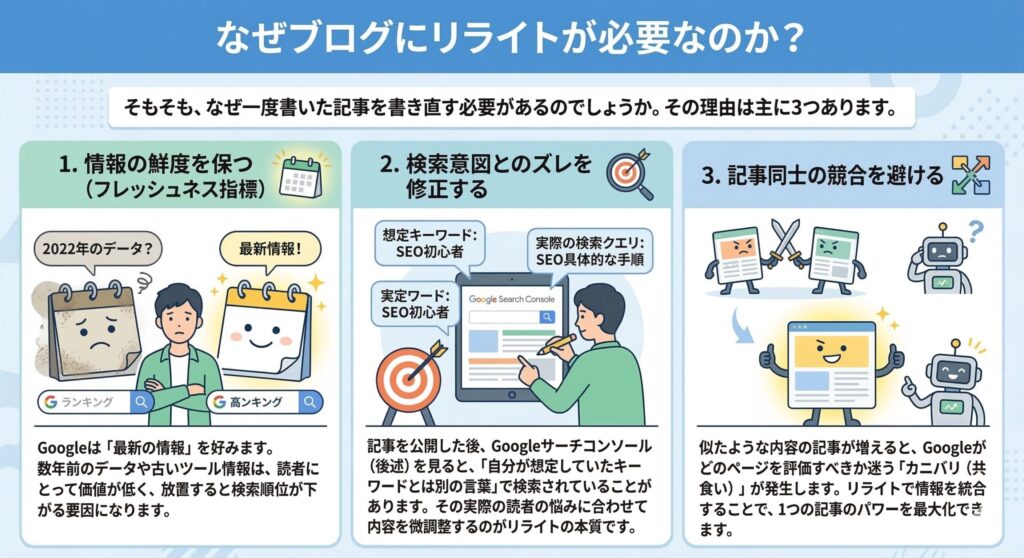 なぜブログにリライトが必要なのか?