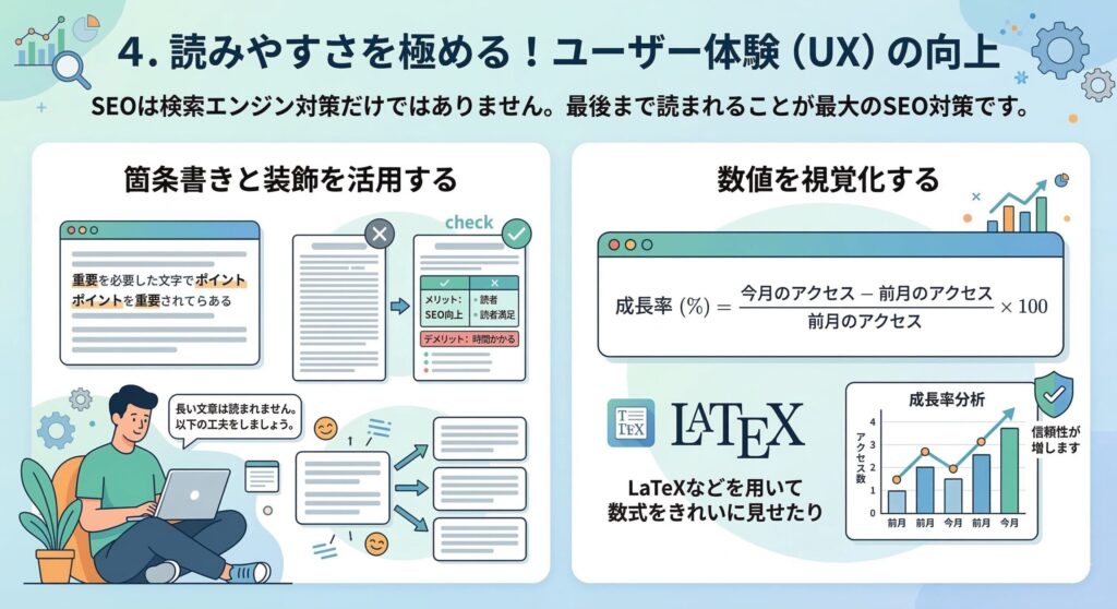 読みやすさを極める!ユーザー体験(UX)の向上