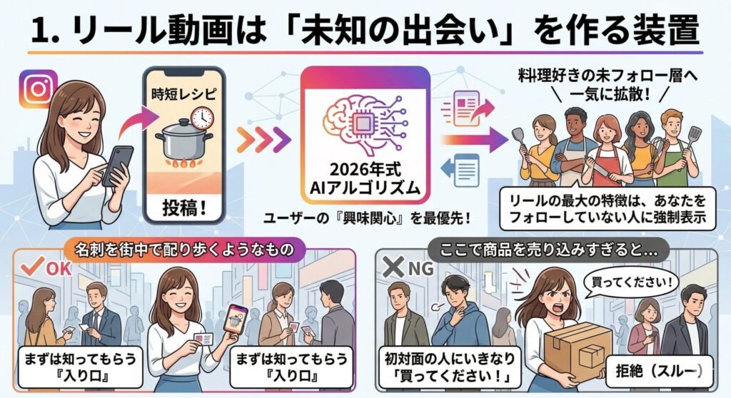 リール動画は「未知の出会い」を作る装置