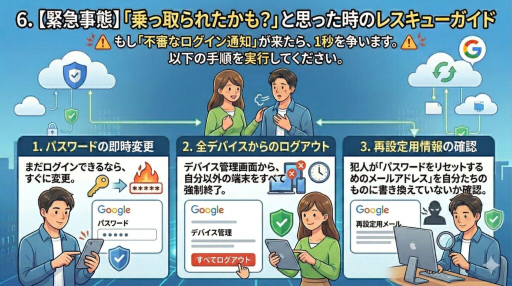 【緊急事態】「乗っ取られたかも?」と思った時のレスキューガイド