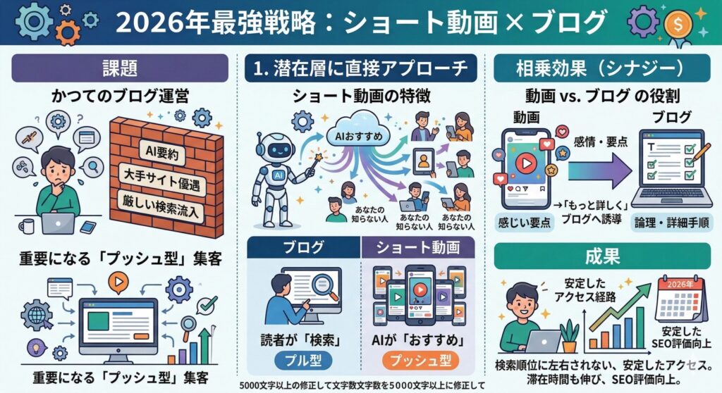 なぜ2026年は「ショート動画×ブログ」が最強の戦略なのか