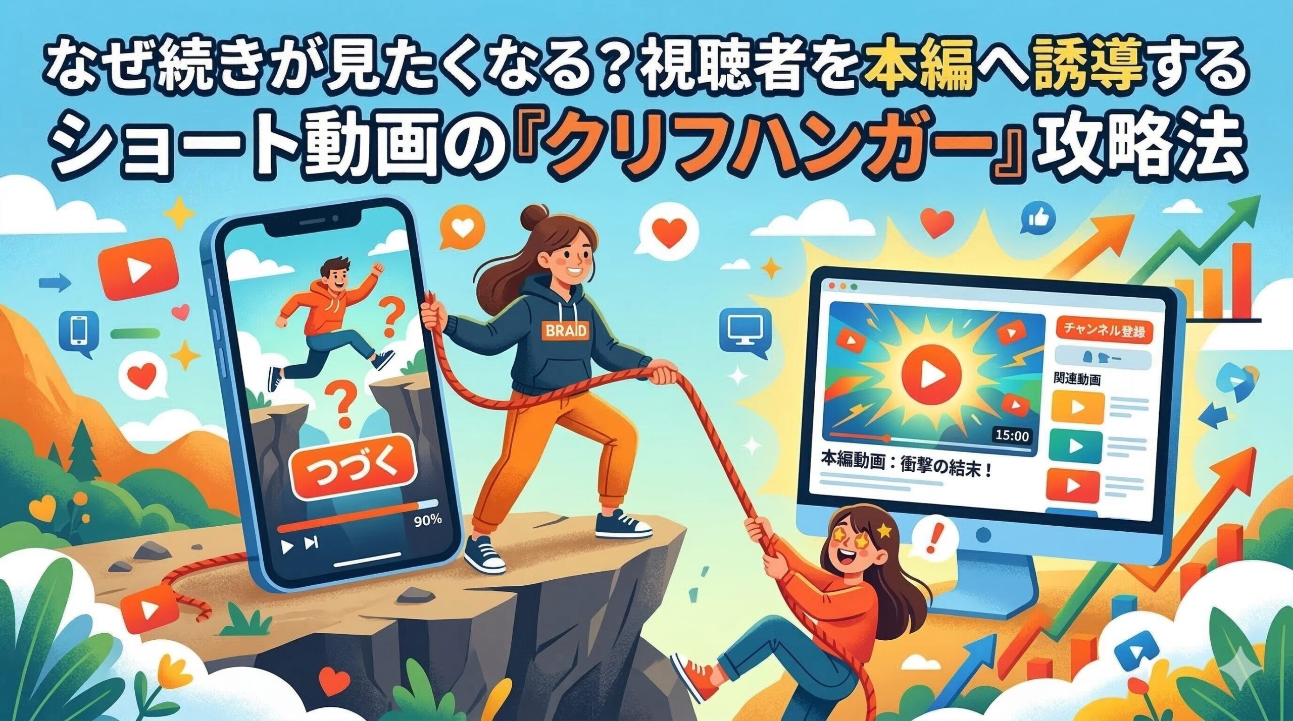 なぜ続きが見たくなる？視聴者を本編へ誘導するショート動画の『クリフハンガー』攻略法