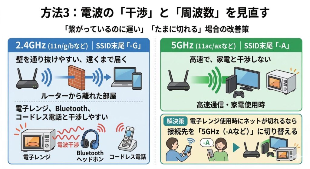 電波の「干渉」と「周波数」を見直す